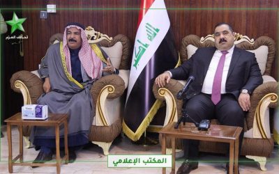 السامرائي يفتتح “مكتب الشيخ سلام عجمي الحلبوسي” عضو تحالف العزم في الفلوجة